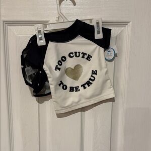 Carter's Black and White Baby Bodysuit